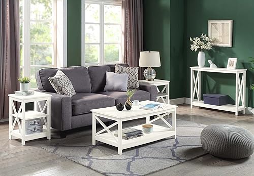 Miniatura 39 de Convenience Concepts Oxford Mesa auxiliar Negro -,Barnwood/Negro,Azul,rosado (Blush Pink),Cerezo/Negro,Azul