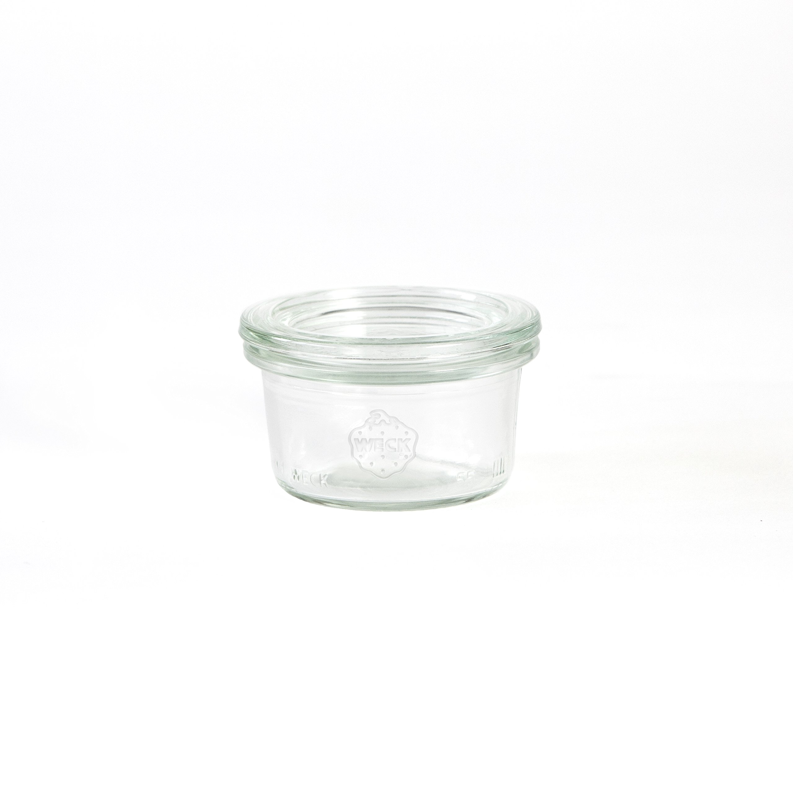 Weck SET OF TWELVE Very Small 50ml Jars. German Made Classic Design. Model 755.