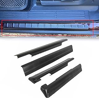 ECOTRIC Rocker Panel Guard Trail Armor Compatible With 1999-2006 GMC Silverado Sierra 1500 & 1999-2004 GMC Sierra Silverado 2500 Crew Cab & 2001-2006 GMC Silverado Sierra 2500 HD / 3500