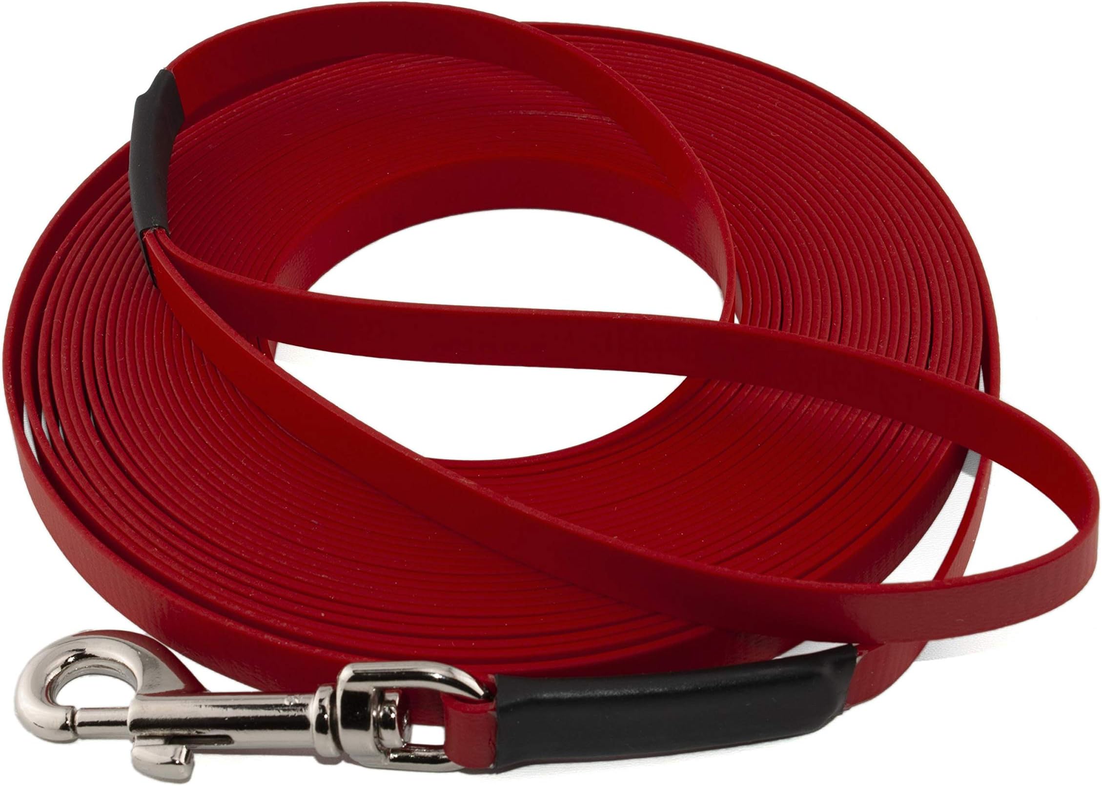 Extra Light Recall Lead Made From 13 mm Super Flex BioThane® / 1-30 Metres / 6 Colours / Stitched / with Hand Strap, Customisable