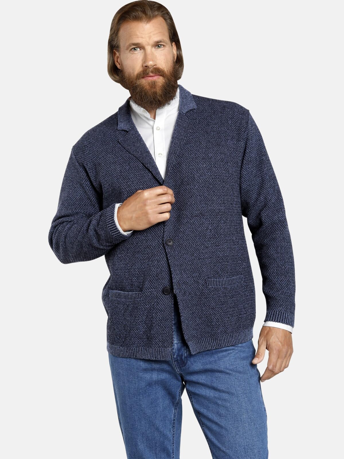 Jan Vanderstorm Homme Gilet en Maille Asger