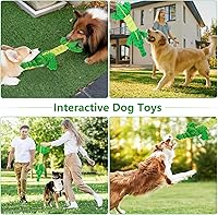 Vista 6 de Juguetes Grandes de Cocodrilo Chirriante para Perros, Juguetes Interactivos para Cachorros con Papel Arrerugado, Juguete de Tirones de Guerra