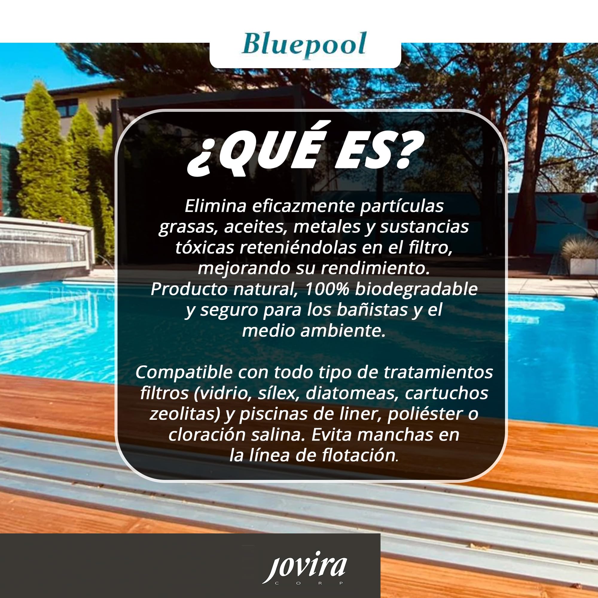 1L Clarificador Natural para Piscinas y Spas|Agua Cristalina y Limpia sin Esfuerzo. (1 Litro)