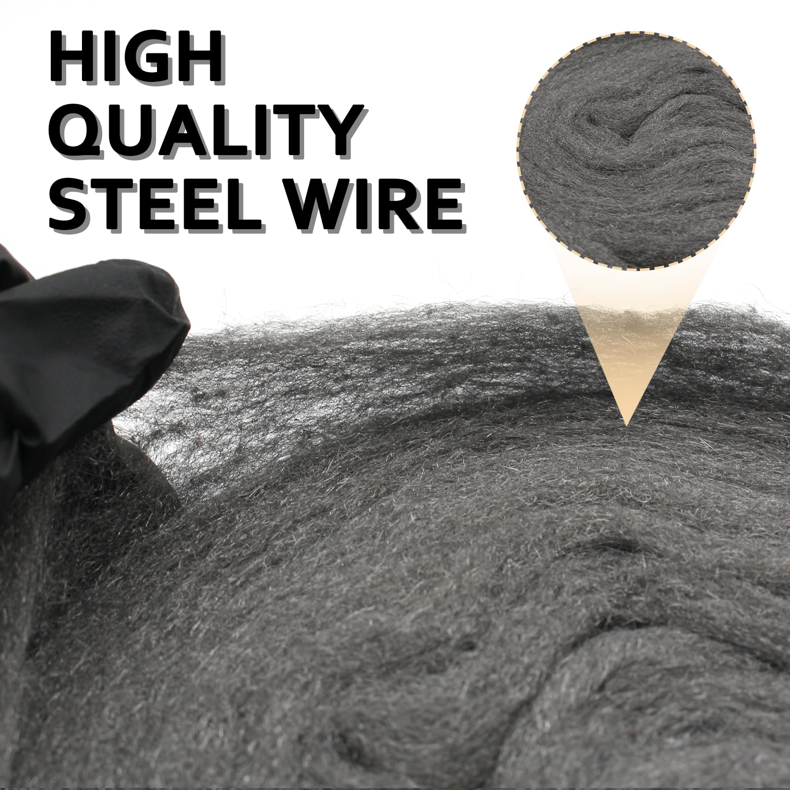 Lana D'Acciaio 0000 - 10m Per Pulizia E Lucidatura, Grado Fine Per Legno E Marmo - Foto 7