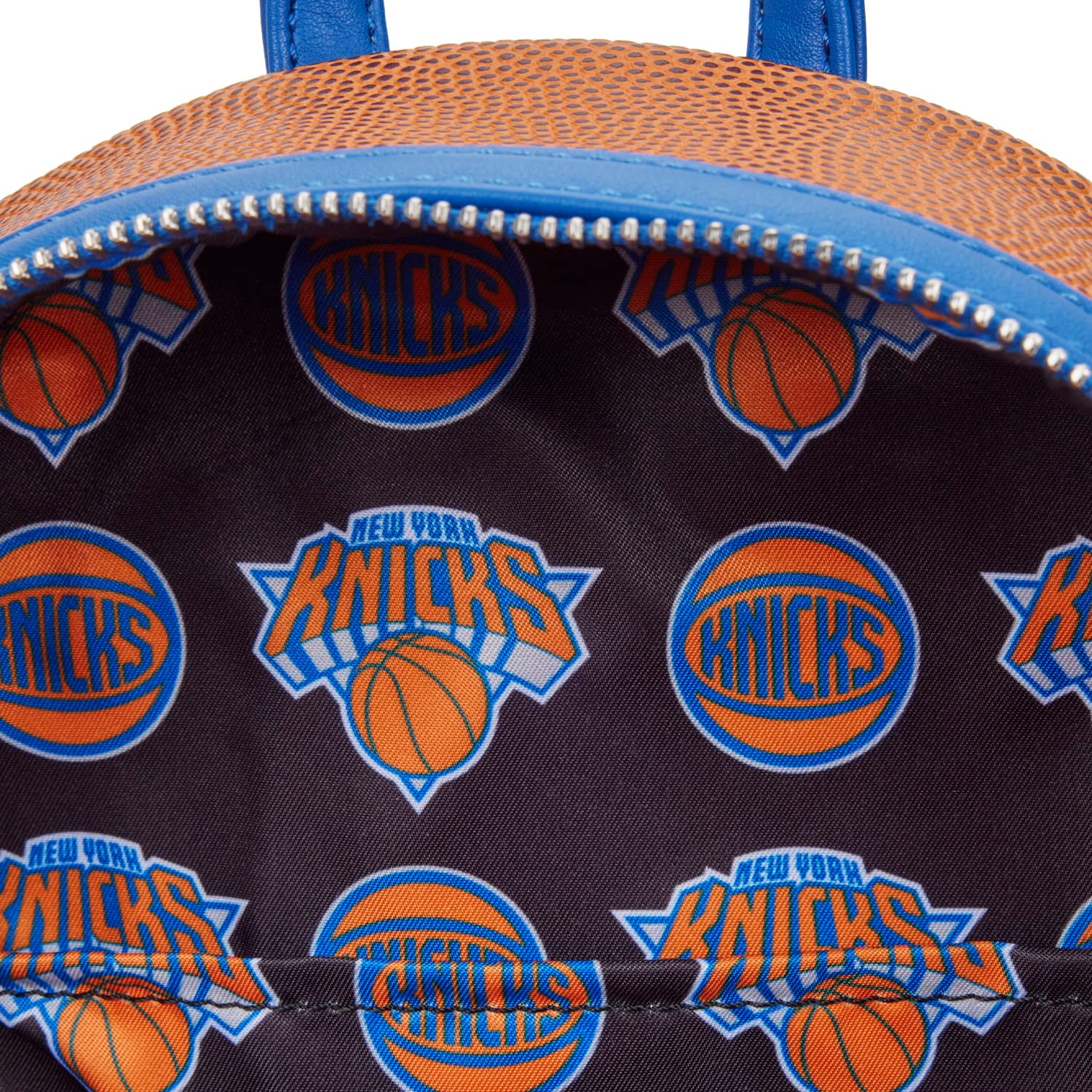 NBA  KNICKS LOUNGEFLY HARDTAG BACKPACK NWT Knicks Big Logo Colorpack Backpack – Shop Madison Square Garden main image 2