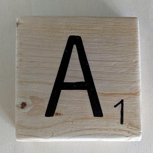 Miniatura 2 de Scrabble Tiles Wall Art (White Distressed)