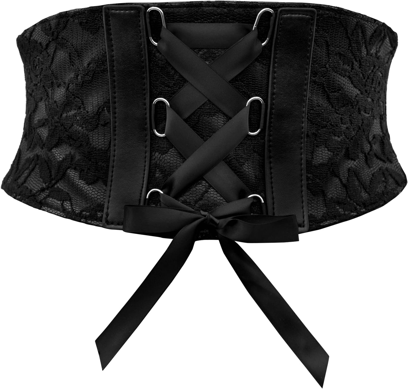 BlackButterflyWide Corset Waspie Elastic Lace Belt