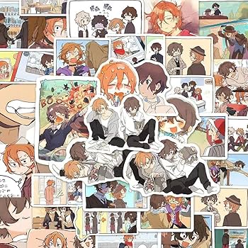 Amazon.co.jp: 文豪ストレイドッグス シール ステッカー 太宰治 中原中