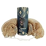 AFRIKI African Net Sponge - Exfoliating Body Scrubber, Black Owned & Rooted in Africa, All Skin Types | 45 in Long (Champagne Gold)