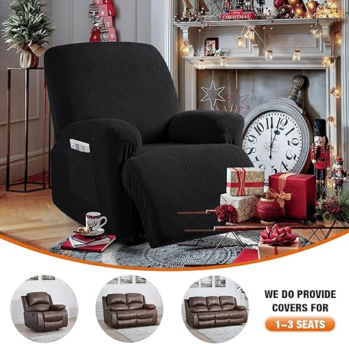 Miniatura 4 de VANSOFY Funda para Silla Reclinable, 3 Piezas de Fundas Elásticas para Silla Reclinable, Funda para Silla Reclinable Suave, Protector de Muebles