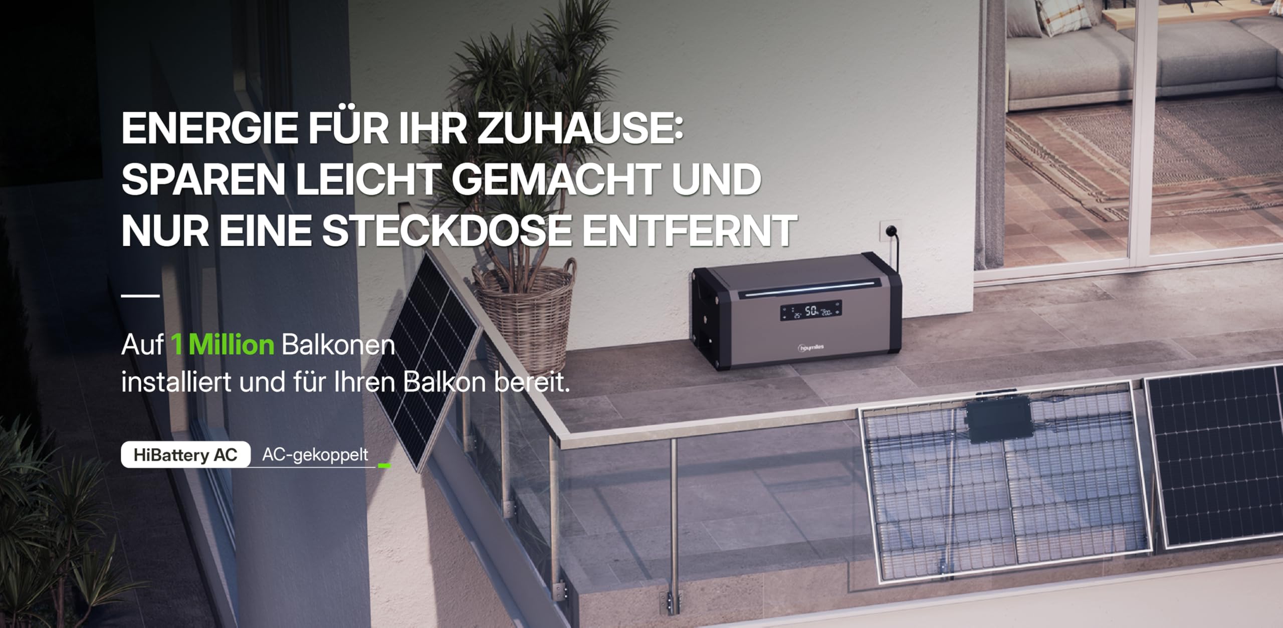 Hoymiles HiBattery Batterie Solaire AC 1,92 KWh - Solution De