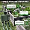 Johgee Irrigation computer, WLAN 3 outputs, 500 m RF 433 technology, smart timer, applied irrigation clock, Alexa voice control, 6 irrigation plans, automatic irrigation clock for the garden