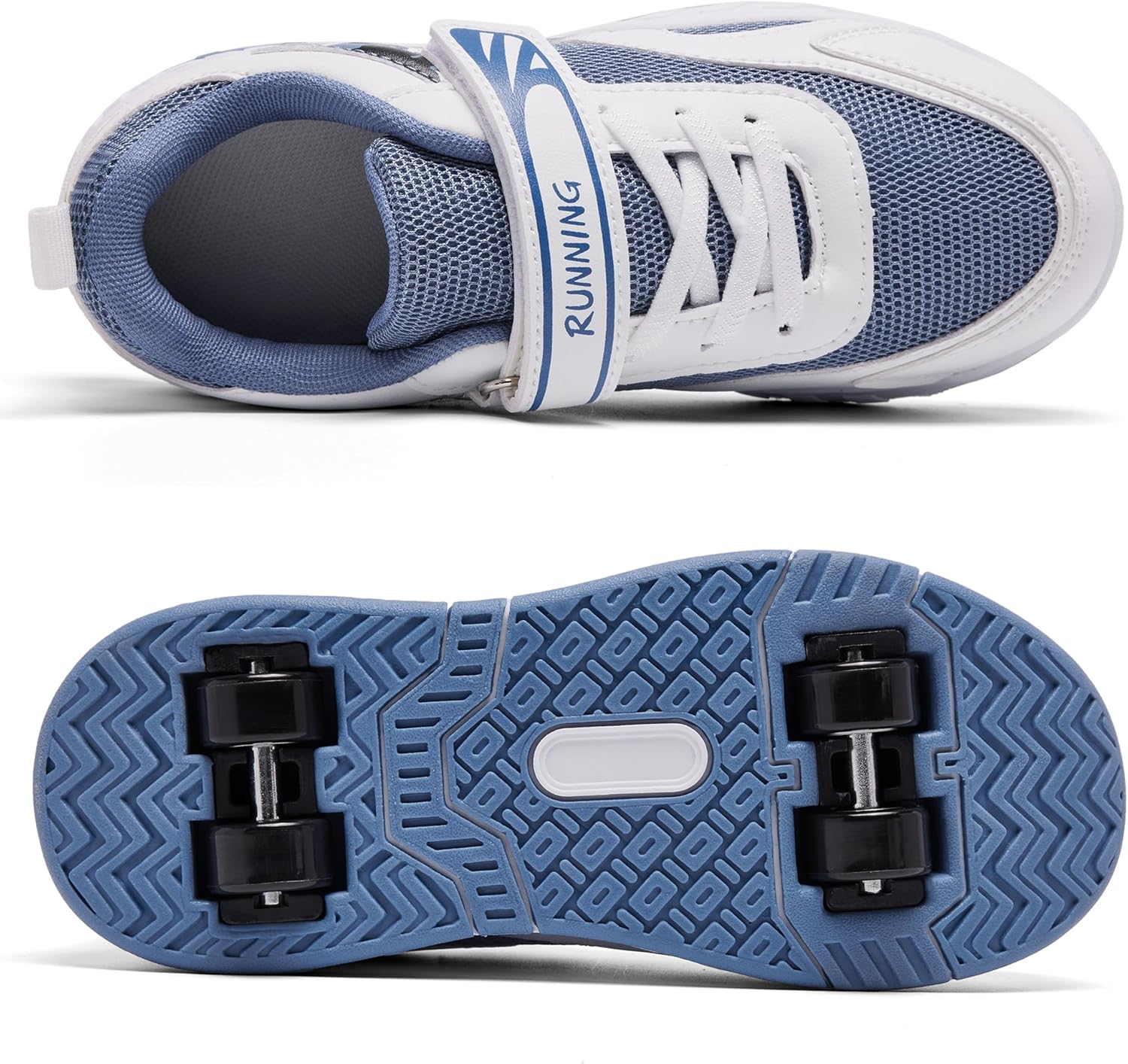 Summer Breathable Mesh 4-Wheel Kids Roller Skates Shoes for Boys Girls Stylish Durable Comfortable Sneaker