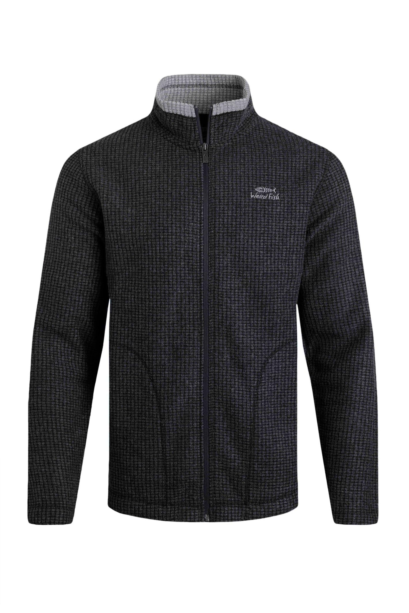 Weird Fish Men's Washed Black Shires Full Zip Grid Fleece Size 4XL. (Jumper/Sweater/Fleece)