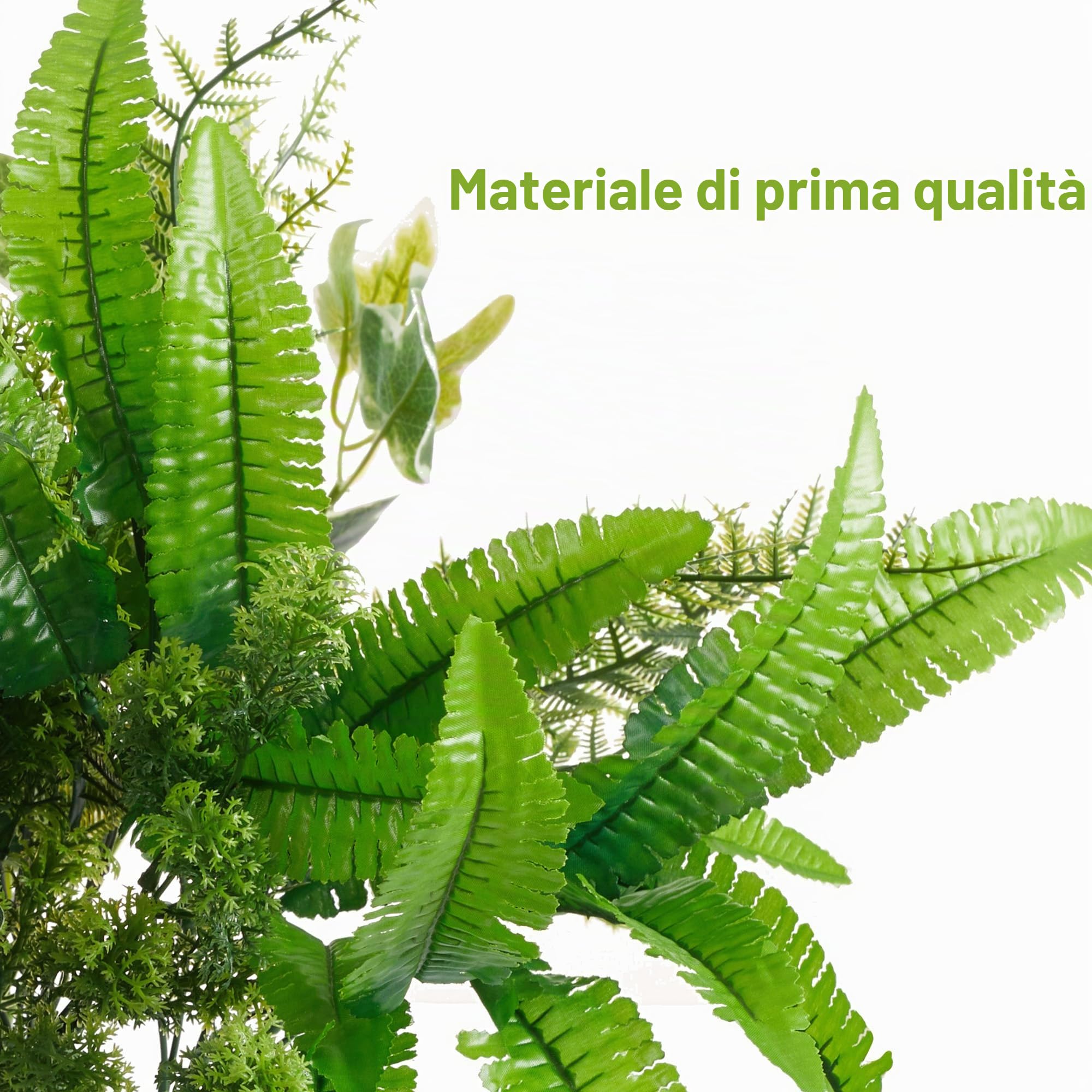 PARTY JOY Piante Finte Da Esterno, 14 Fasci Di Cespuglio Finto Da Esterno, Pianta Artificiale, Arbusti Verdi Resistenti Ai Raggi UV, Per Decorazioni Casa Soggiorno Balcone Vaso Giardino
