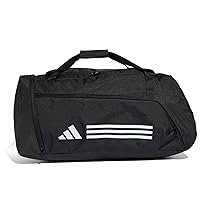 adidas Unisex – Adulto Essentials 3-Stripes Duffel Bag, black, white, L