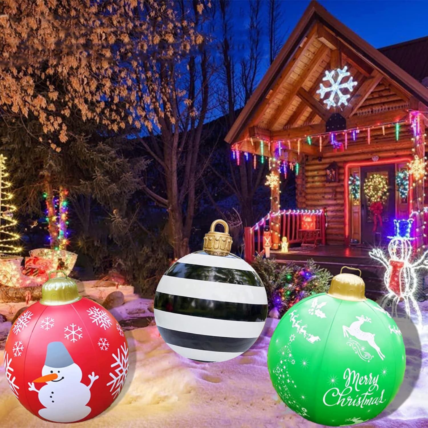 2022 Inflatable Christmas ball 24 Inch Christmas Decoration