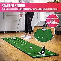 Vista 8 de PuttOUT Alfombrilla de putting mediana: perfecciona tu putting de golf (7.9 pies x 1.6 pies) (verde)