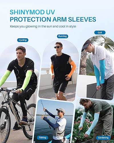 Miniatura 6 de Mangas para brazo, para hombres o mujeres. Para calentar o refrescar. Guantes de Compresión con factor de protección de los rayos ultravioleta UPF