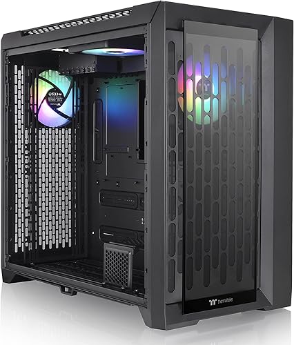 Thermaltake Torre completa CTE C750 TG ARGB E-ATX con diseño de eficiencia térmica centralizada ventiladores CT140 ARGB de 0.118 x 5.512 in
