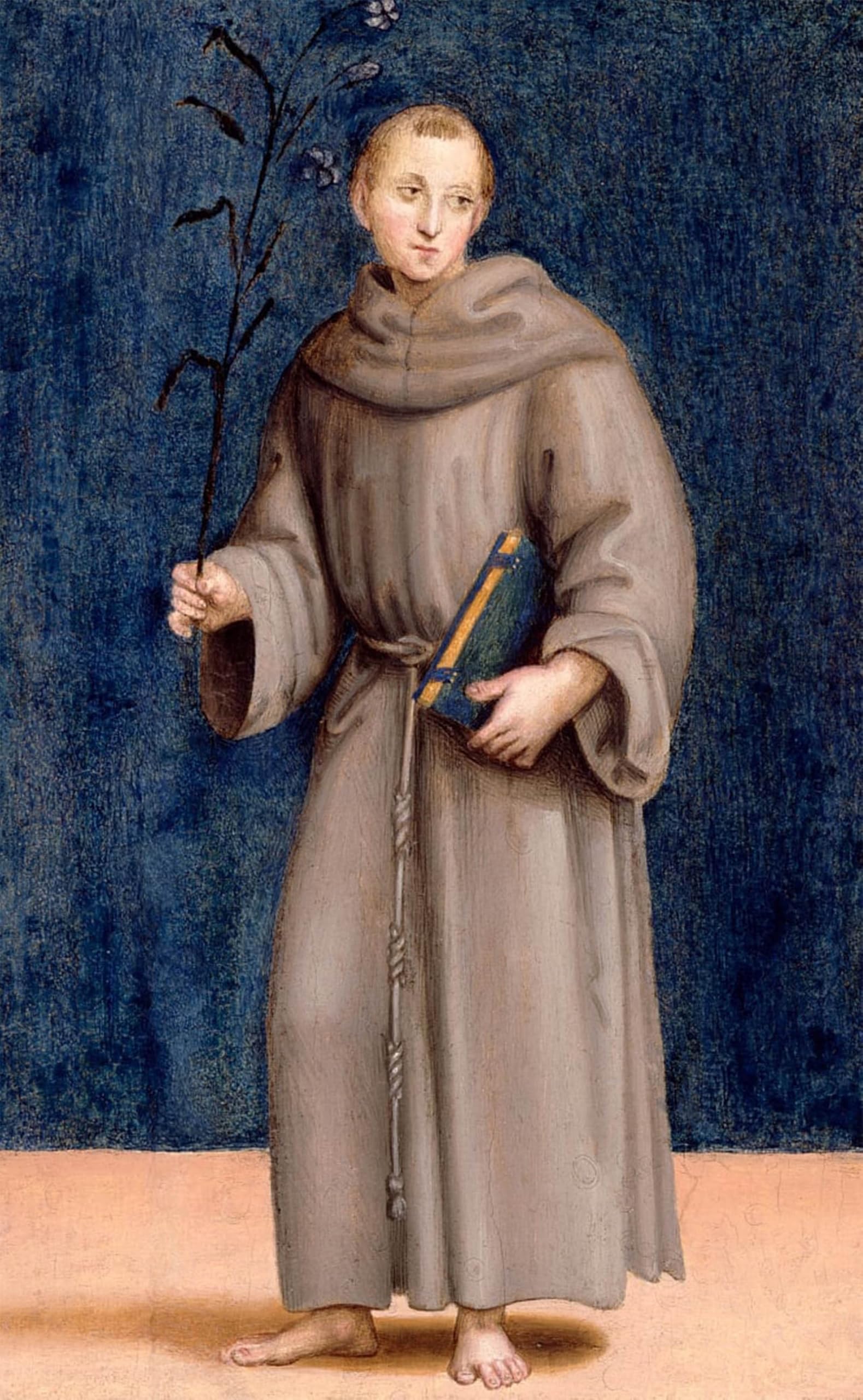 POSTERIIk Vintage Classic Picture Landscape Artwork Saint Anthony of Padua by Raffaello Sanzio Raphael Portrait Canvas Painting for Office Home Decor 60x90cm