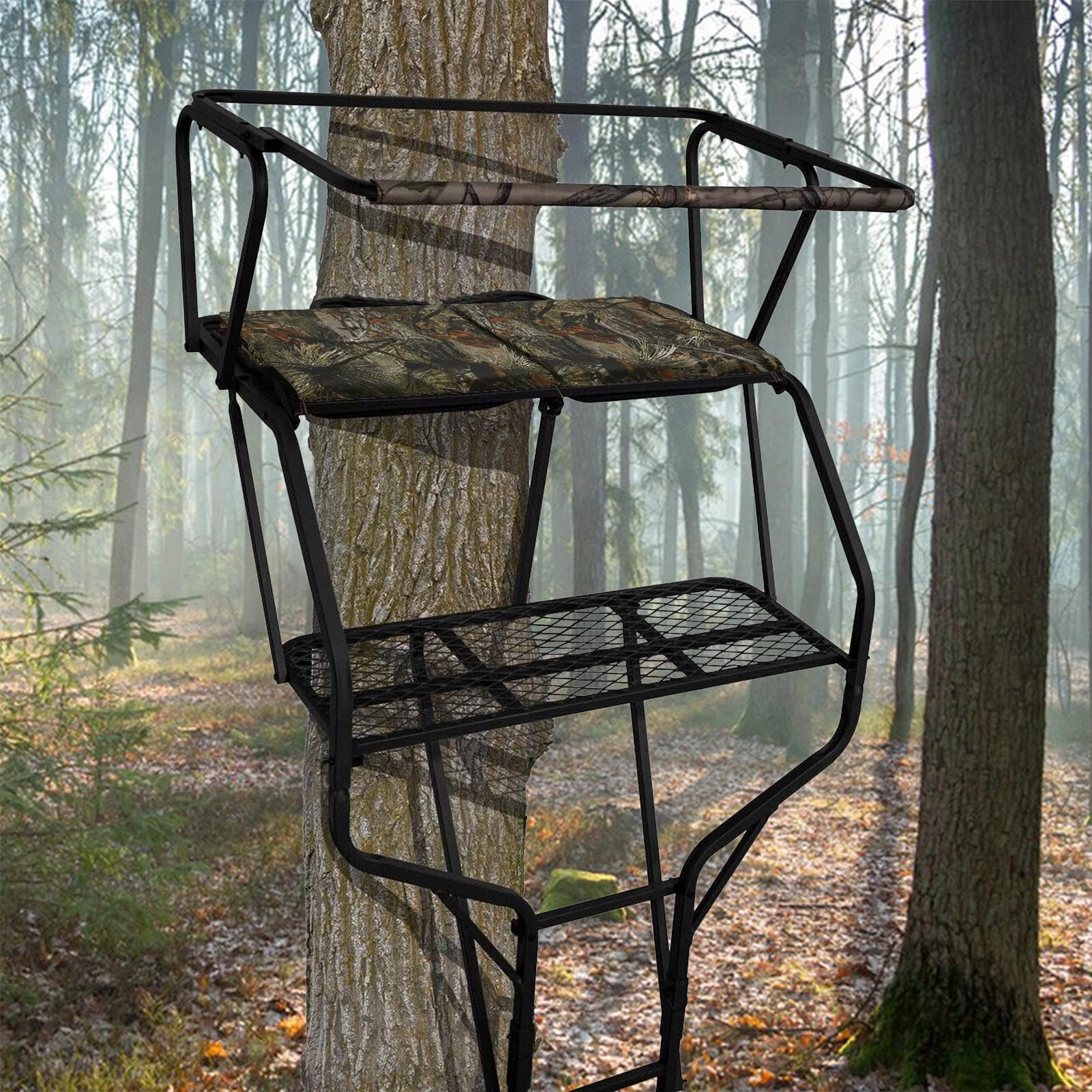 Jagdbaumsitz, bequemer Baumsitz, Treestand Sitzkissen Faltbarer Jagdsitz Baumständer Pad 2 Personen Jagdsitz Outdoor Jagdsitz Leiter Stand Kissen