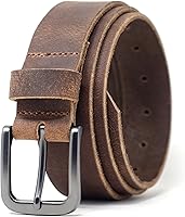 Ashford Ridge 34mm Full Grain Leather Belt - Handcrafted in England, Durable Hide for Suits & Jeans