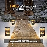 Vista 5 de Luces de camino de 3000 K, luz de camino de paisaje negro, impermeable, lámpara de pie para jardín, luces modernas para pasarela, luz LED, luz