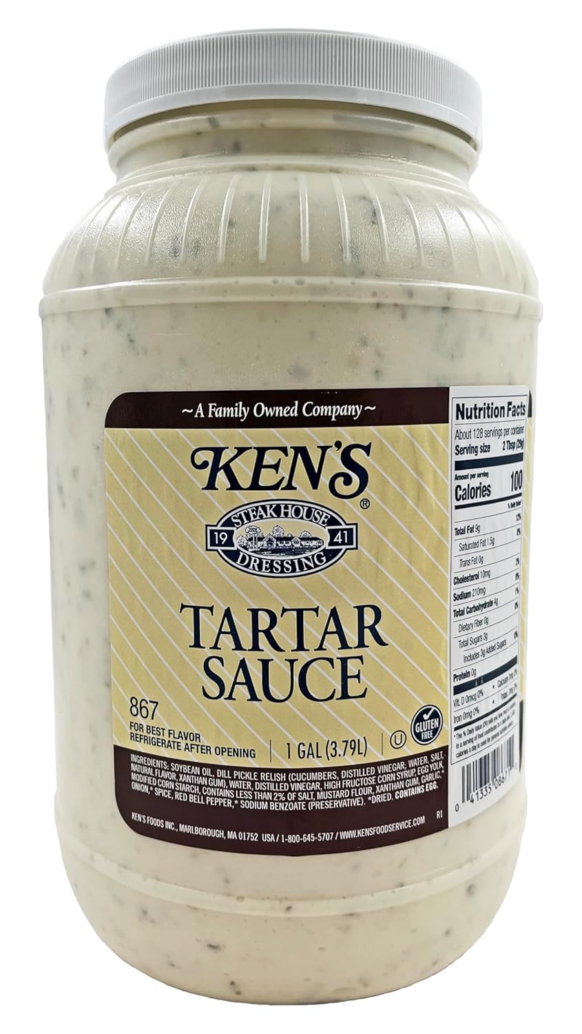 Ken's Tartar Steak House Sauce | Kosher & Gluten Free | 1 Gallon