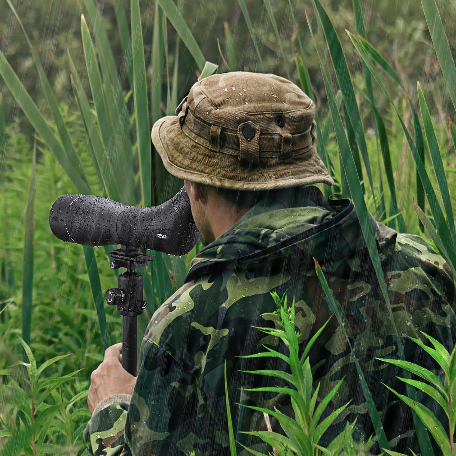 Gosky EagleView Spotting Scope 20-60x 85 HD Spotter Scope with Smartphone Adapter for Target Shooting Bird Watching Wildlife Scenery Astronomy - Image 5