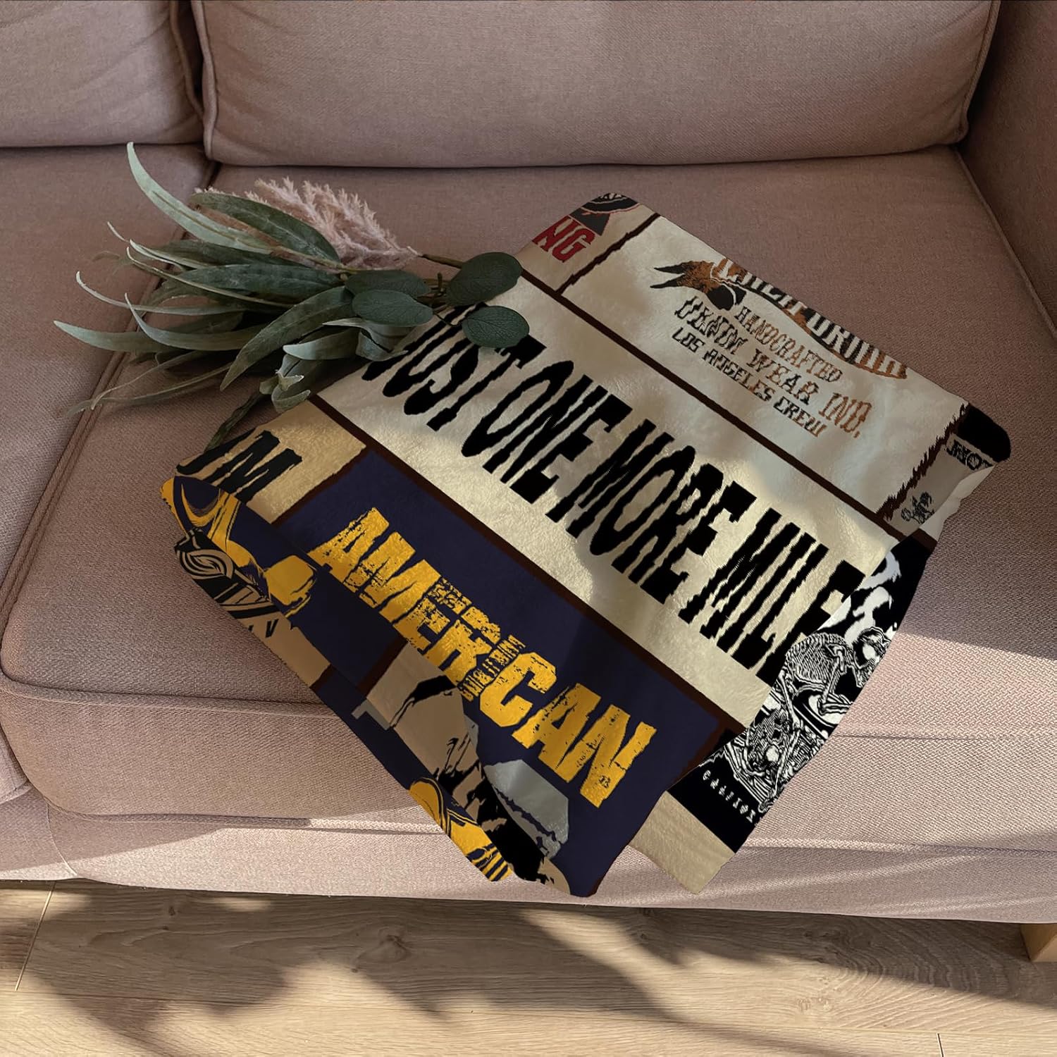 Motorcycle Throw Blanket Gift for Men – Vintage Biker Decor for Man Cave, Garage, Bedroom & Living Room, Chopper Style Sofa Bed Accent, Motorcycle Lovers & Riders, 50'' x 60'' - Image 6