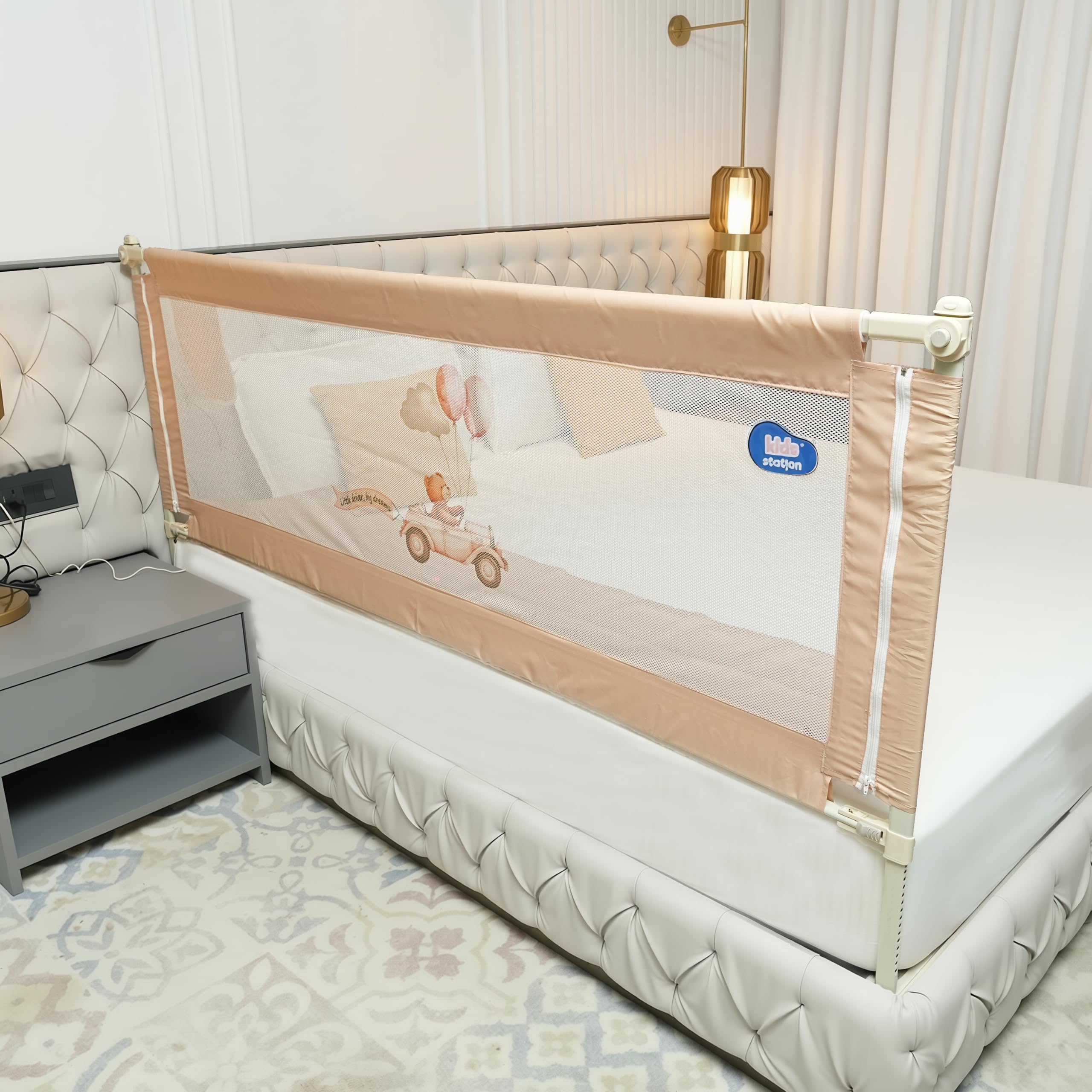 Kids Bed Rail Guard - Baby Safety Side Wall -11