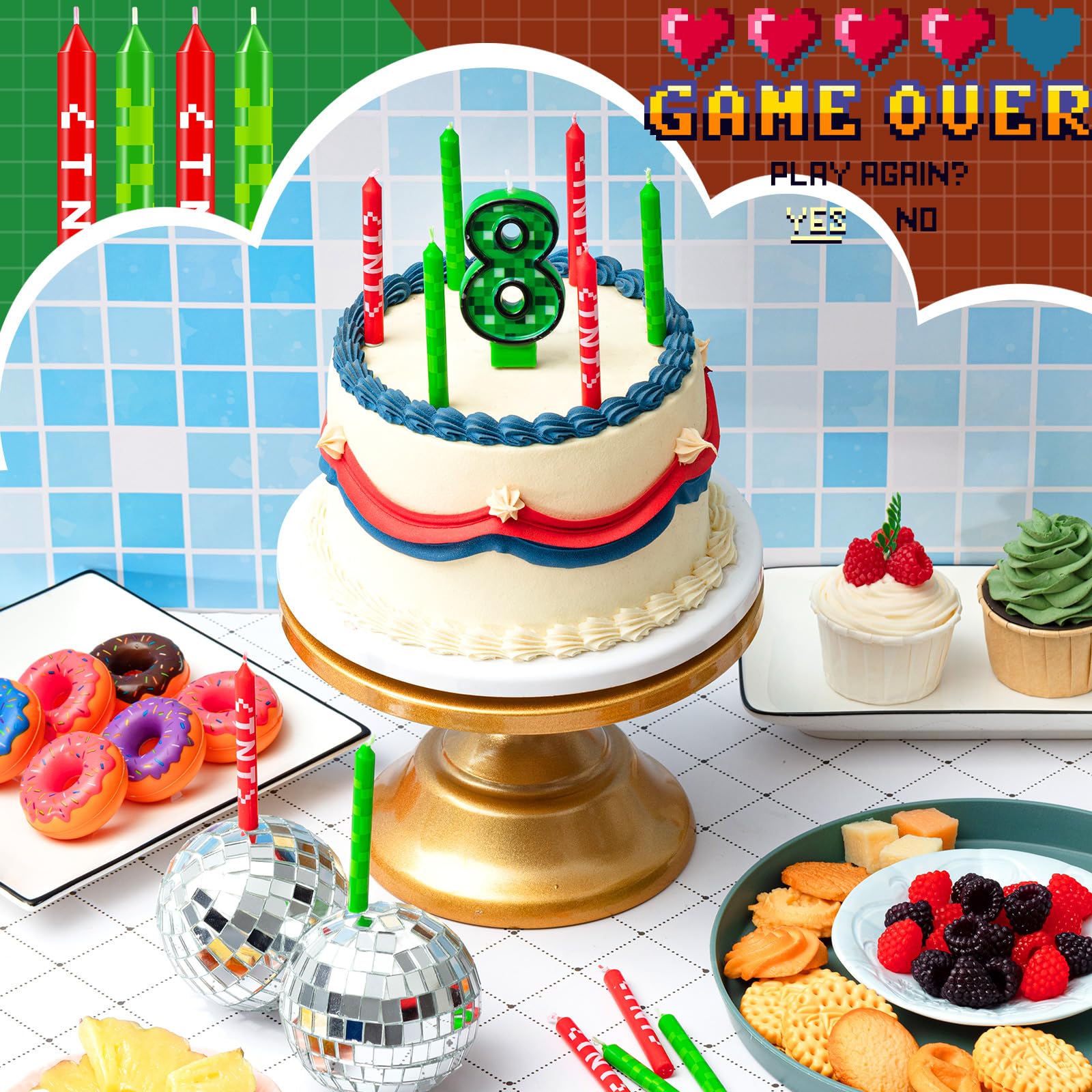 誕生日　キャンドル　誕生会GROW&GROW Amazon.co.jp: Landhoow TNT テーマ バースデーキャンドル 13個