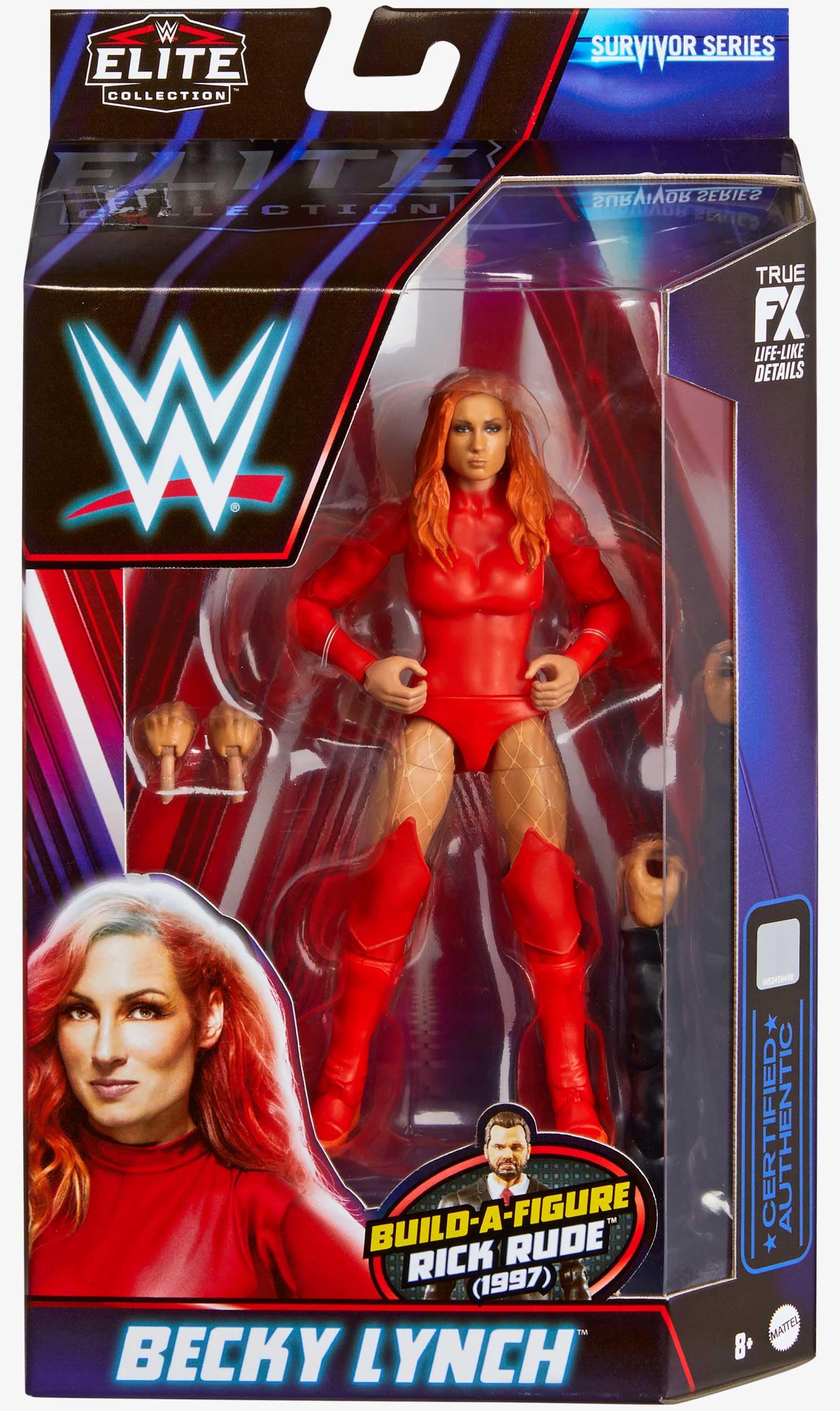 Mattel Sasha Banks Survivor Series Elite Collection Action Figure Rick Rude Build-A-Figure Parts, Collectible Gift for Ages 8 Years Old & Up