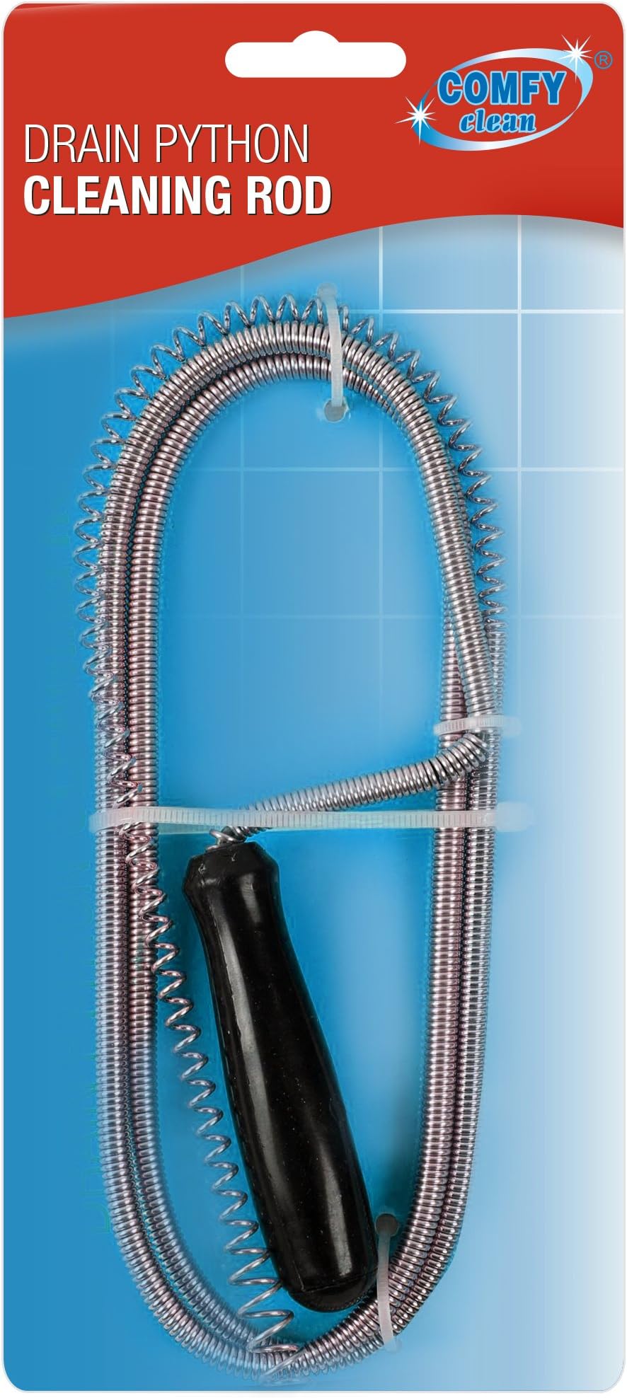 COMFY CLEAN Flexible Sink Wire & Drain Cleaner Unblocker Kitchen Bathroom Sink Bath Pipe Clean