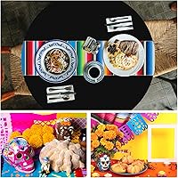 Vista 7 de Mantel de serape mexicano de 14 x 108 pulgadas, mantel de algodón suave para decoración de mesa de fiesta temática mexicana para fiesta, decoración