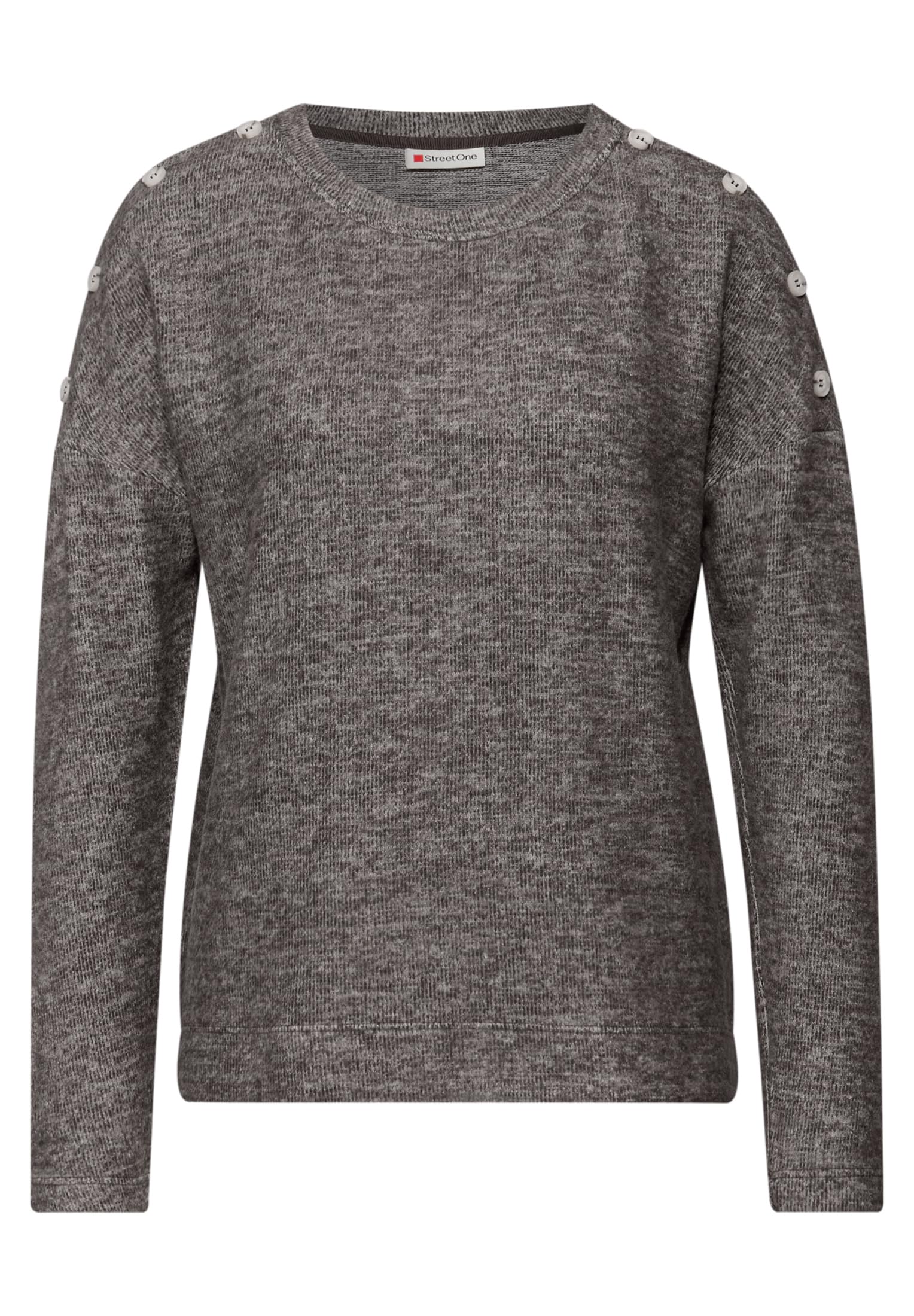 Damen Softes Shirt mit Knöpfen