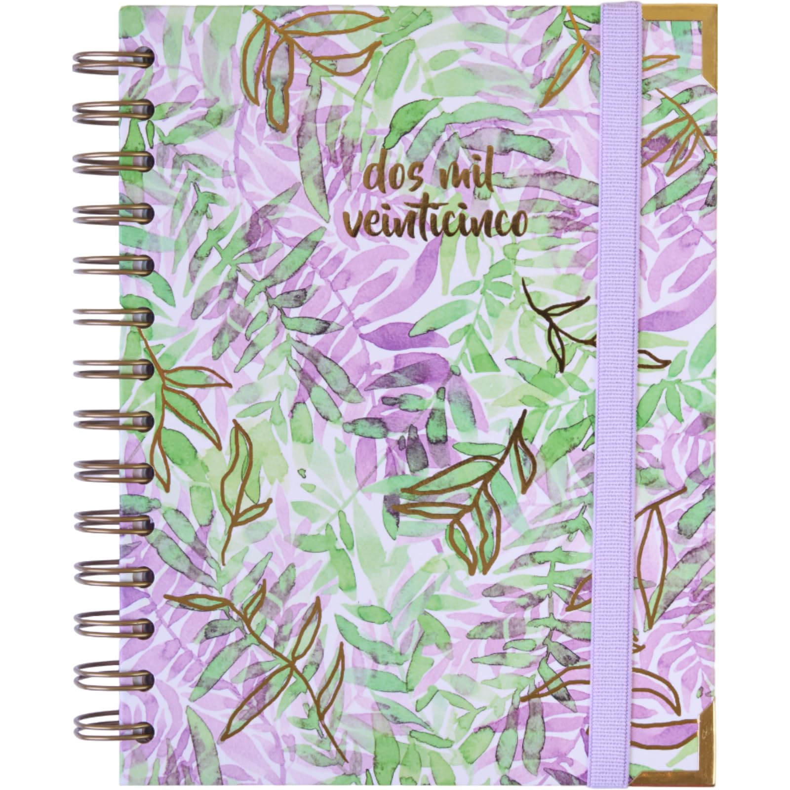 Agenda 2025 January to December - A6 (13.5x18 cm), Weekly Planner, Annual Organizer, Spanish and English, Monthly Side Index, Double Wire-o Binding - FSC Mix AEN-COC-000243 - Takenote Isabelle