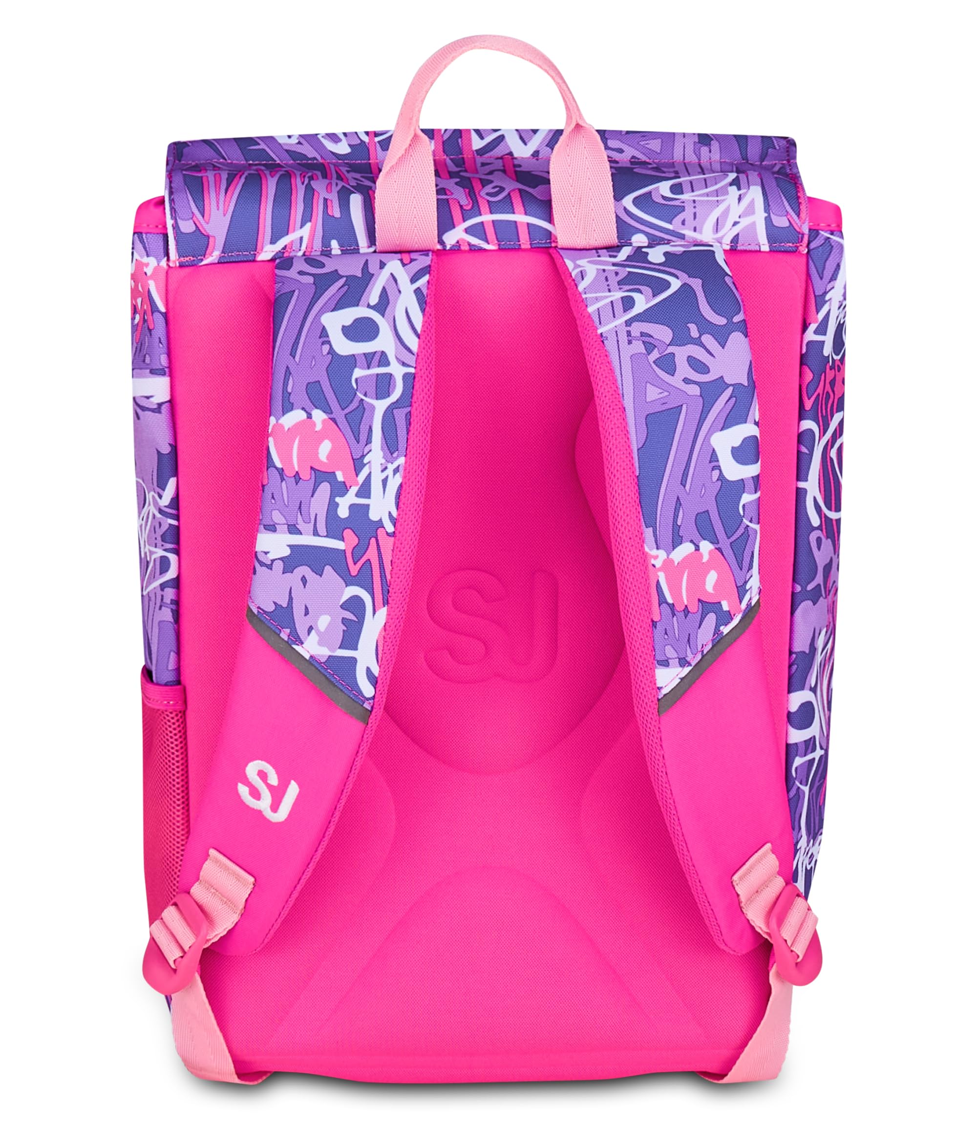 SJ GANG STYLE JAM GANG Zaino Doppio Scomparto Estensibile, Rosa, Maxi Capienza, Schienale Preformato, Bambina, Scuola Elementare