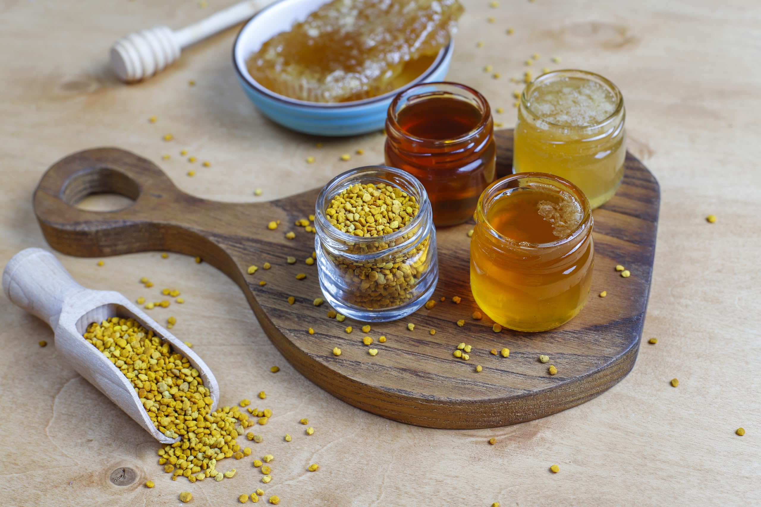 Natural Food Blütenpollen - Bienenpollen 5 kg aus Europa - PREMIUM - Natürlich, roh, ohne Zusatzstoffe - Natürliche Pollen von reinen europäischen Wiesen - Gemacht von Bienen