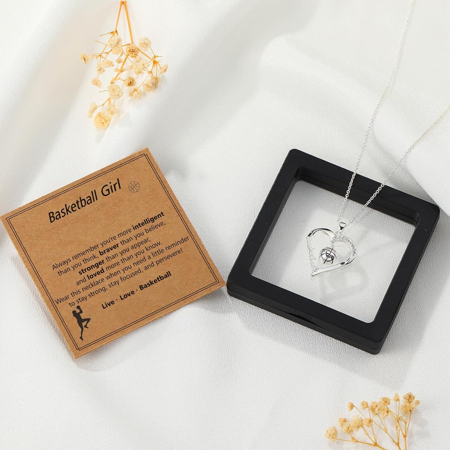 Volleyball/Softball/Basketball/Baseball Necklace Gifts for Girls, Sport Accessories Birthday Christmas Jewelry for Her 16+3 Inches - Image 5