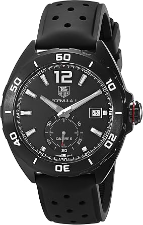 TAG Heuer Mens WAZ2112.FT8023 Formula 1 Analog Display Swiss Automatic Black Watch