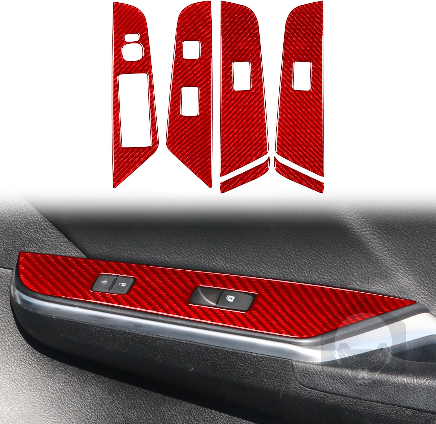 for Toyota Camry 2015-2017 Accessories Window Lifter Panel Red