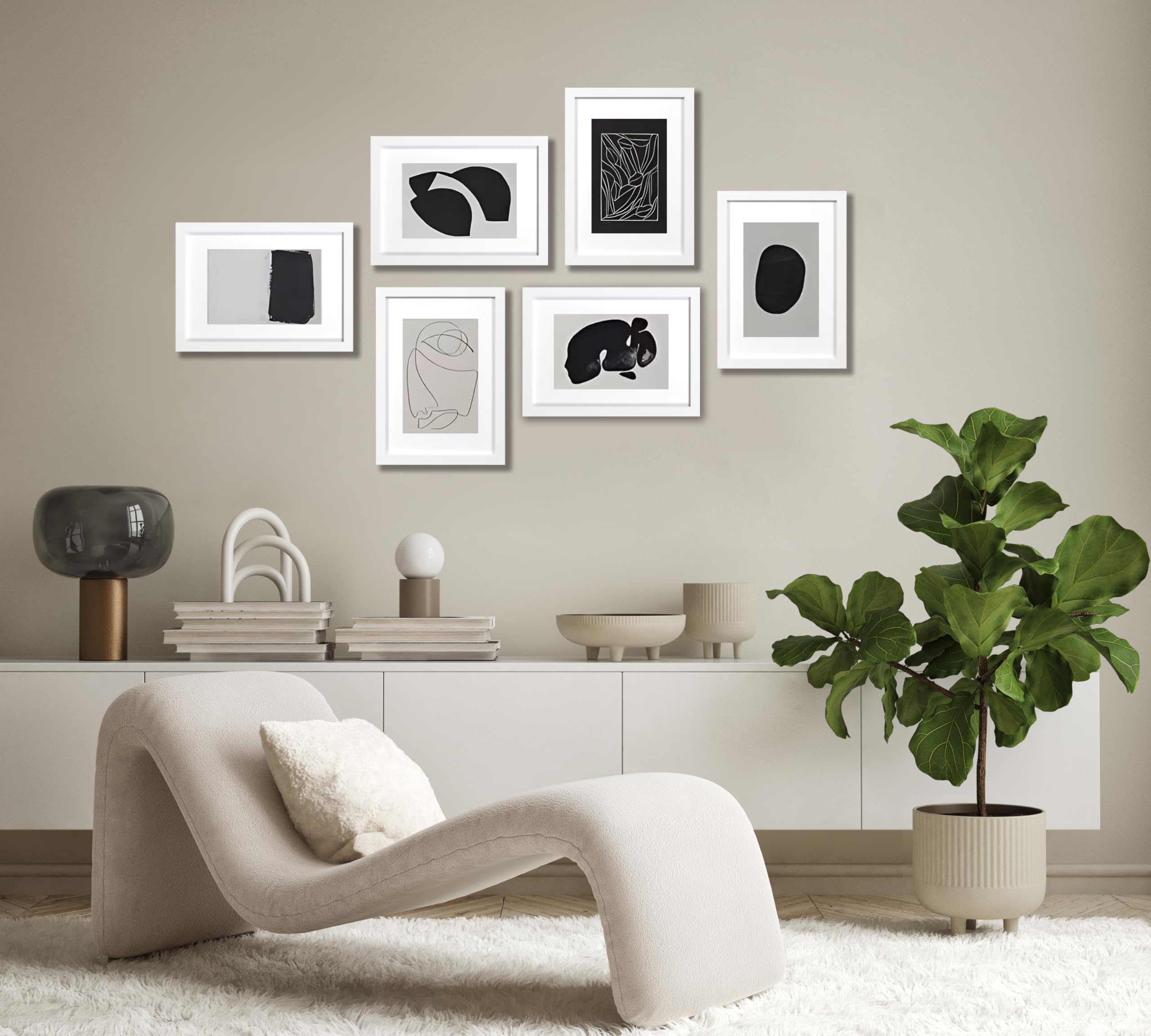 Scholar Tree A5 White Frame, 3 Pack A5 Picture Frame, White Picture Frames 21 X 14.8 cm, With Stand Tabletop or Wall Hanging - Image 2