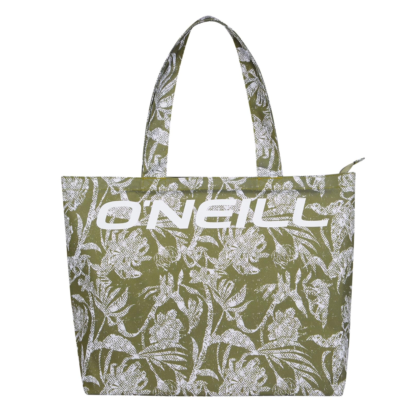 Coastal Print Tote Bag, Green Textured Jungle