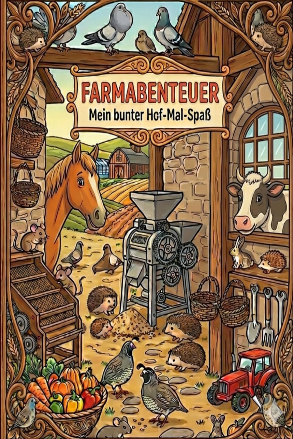 Malbuch Farmleben für Klein & Groß