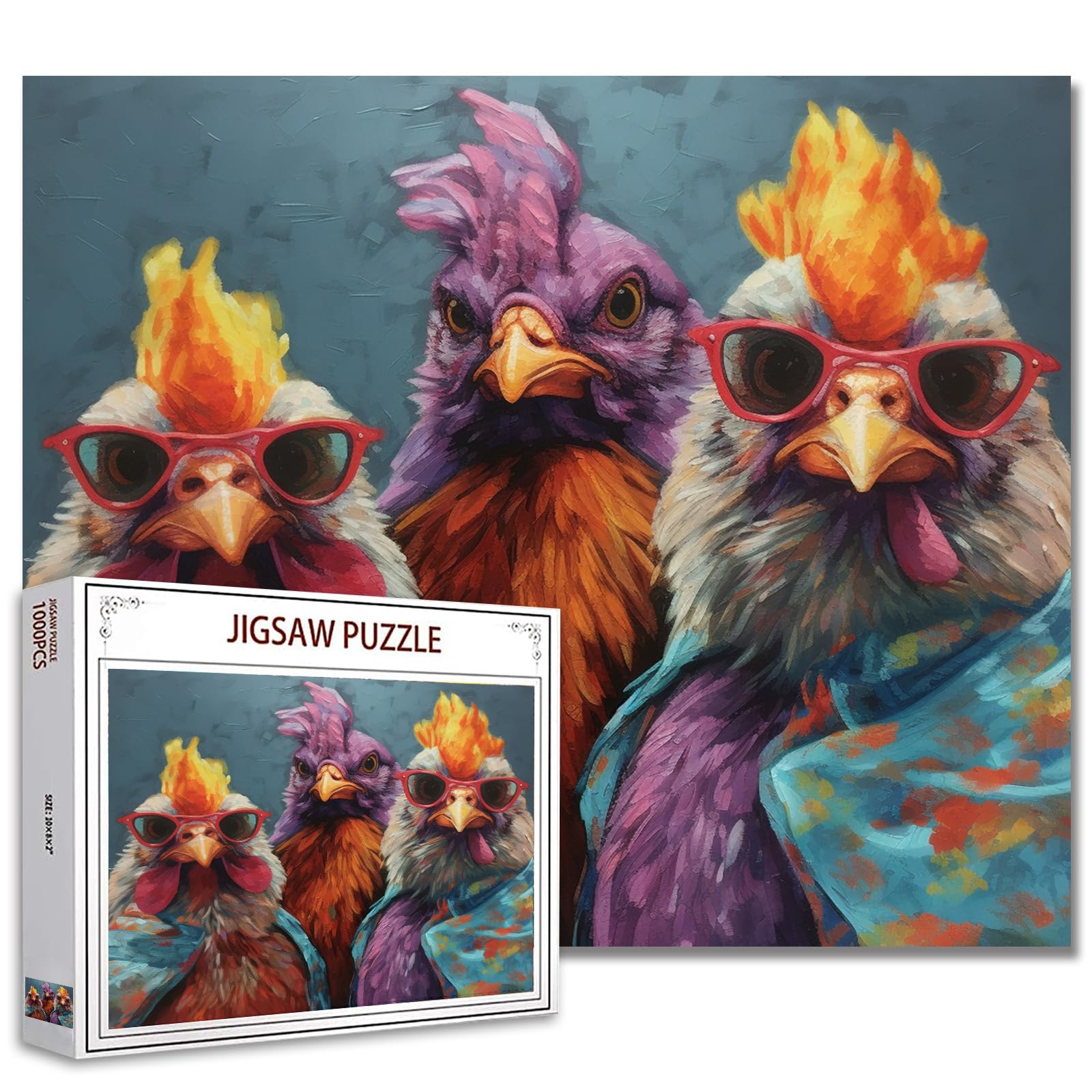 Tucocoo Puzzle de 1000 piezas para adultos, diosa del mar, pintura, rompecabezas, hadas abstractas, rompecabezas de 1000 piezas para desafiantes juegos de actividades familiares, océano, luz de luna — view 13