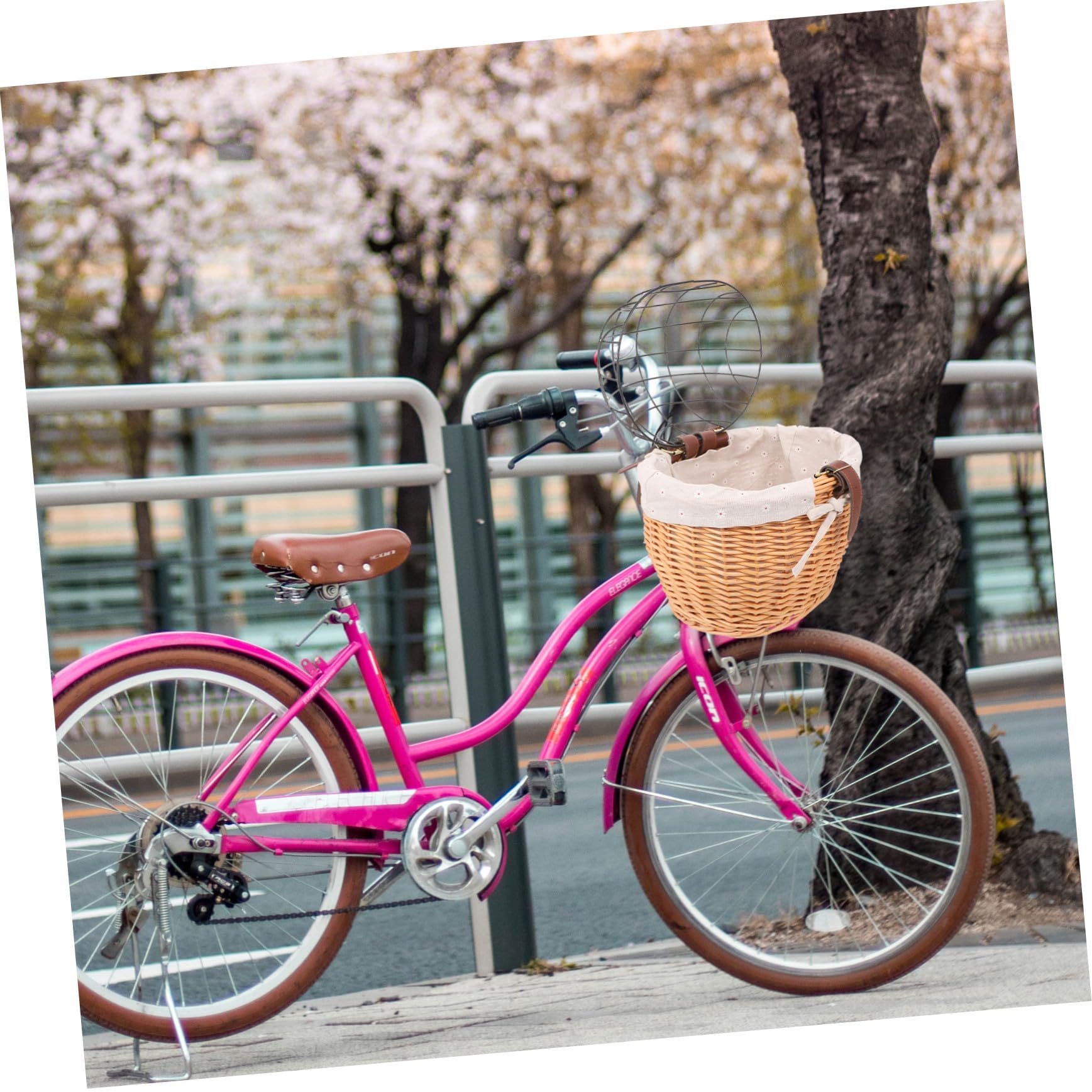 Cesta para Bicicleta con Estructura Metálica Desmontable Resistente Gran Capacidad para Transportar Perros y Gatos con Sistema de Montaje Rápido y Soporte Duradero
