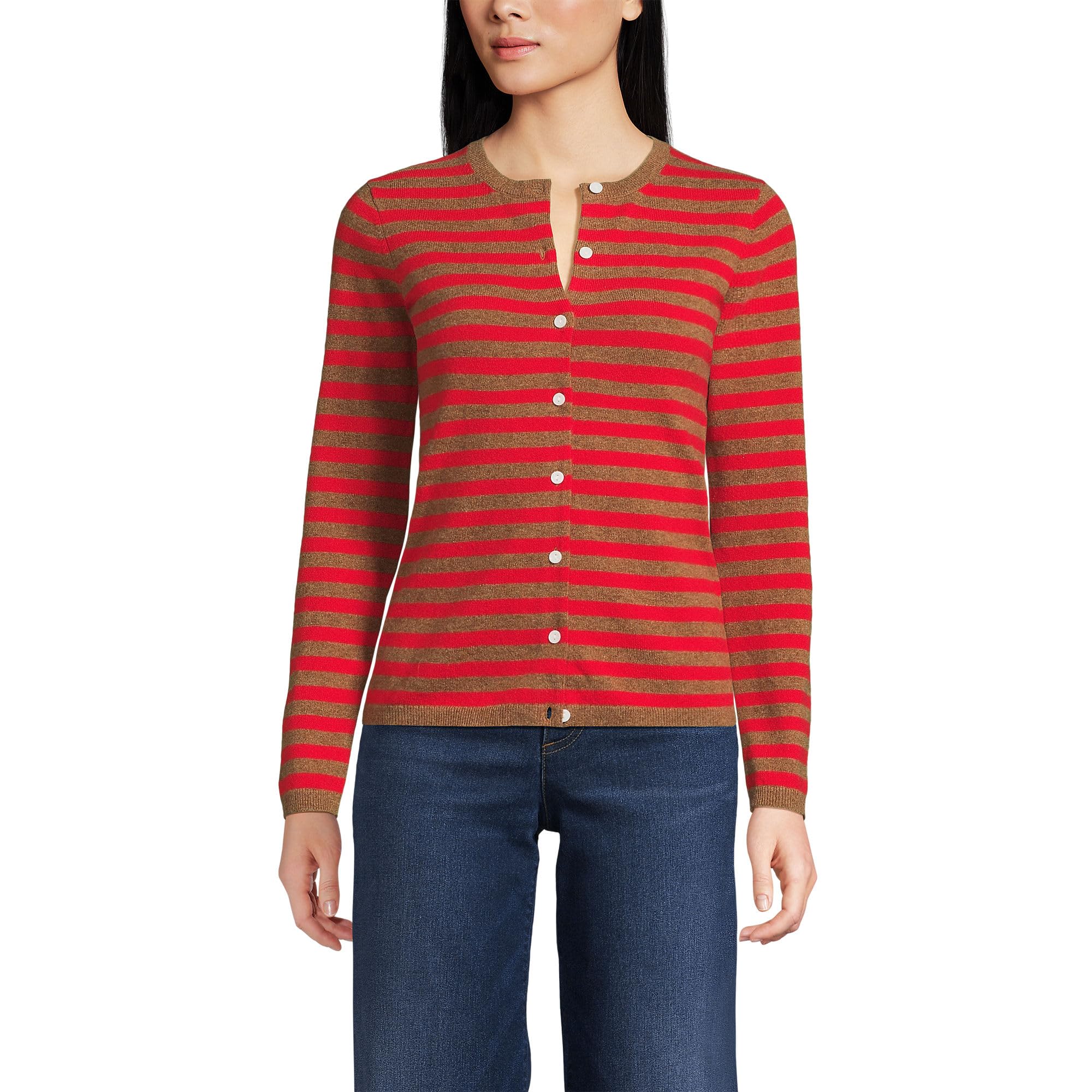 Lands End Womens Cashmere Cardigan Sweater