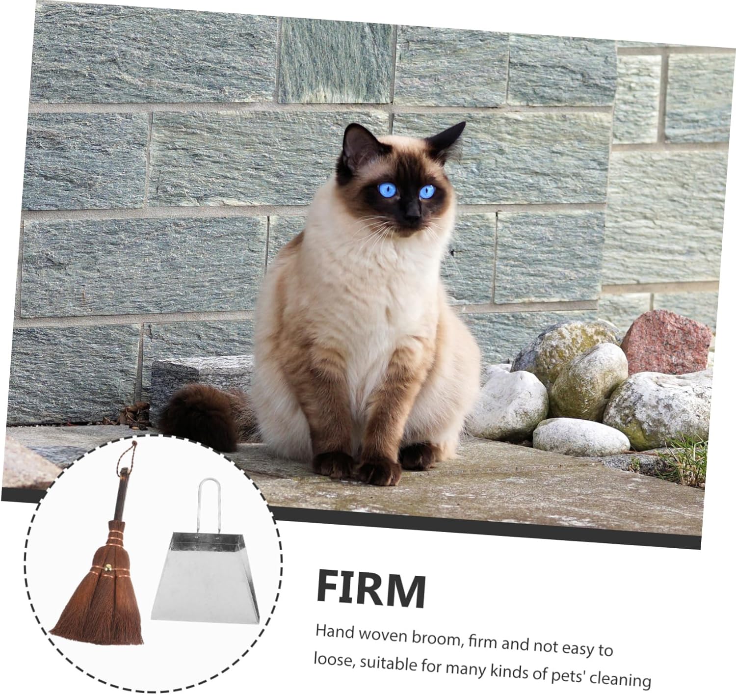 FOMIYES 3sets Professional Dustpan Multi-function Whisk Broom Set Simple Litter Broom for Pet